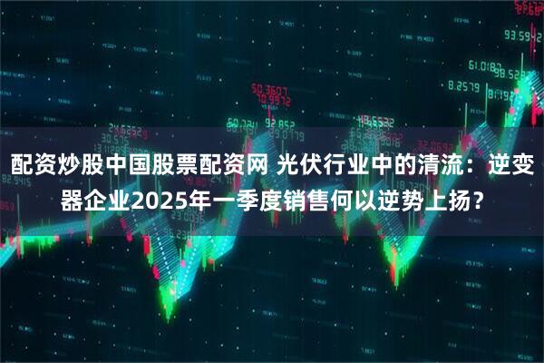 配资炒股中国股票配资网 光伏行业中的清流：逆变器企业2025年一季度销售何以逆势上扬？